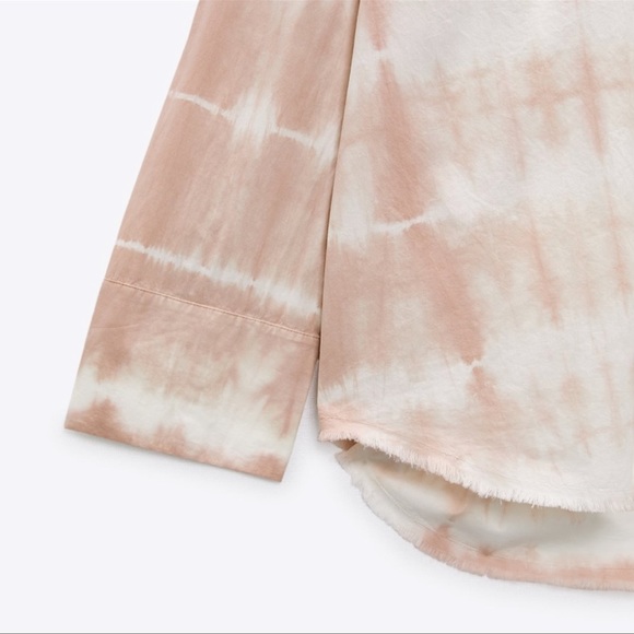 ❌SOLD❌🥰🥰ZARA Tie Bye Button Down Shirt🥰🥰 - Picture 5 of 12